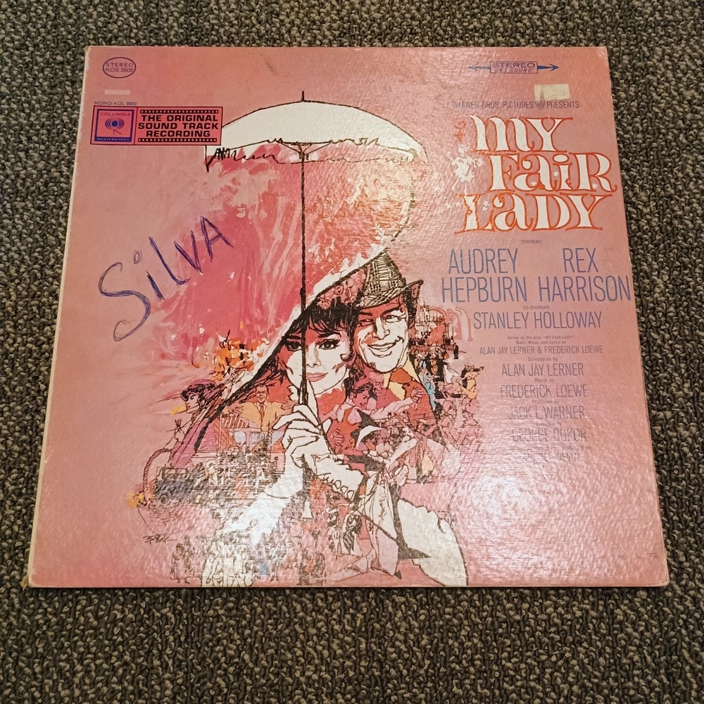 My Fair Lady Soundtrack Vinyl LP Columbia KOS 2600 Stereo Audrey Hepburn 1964